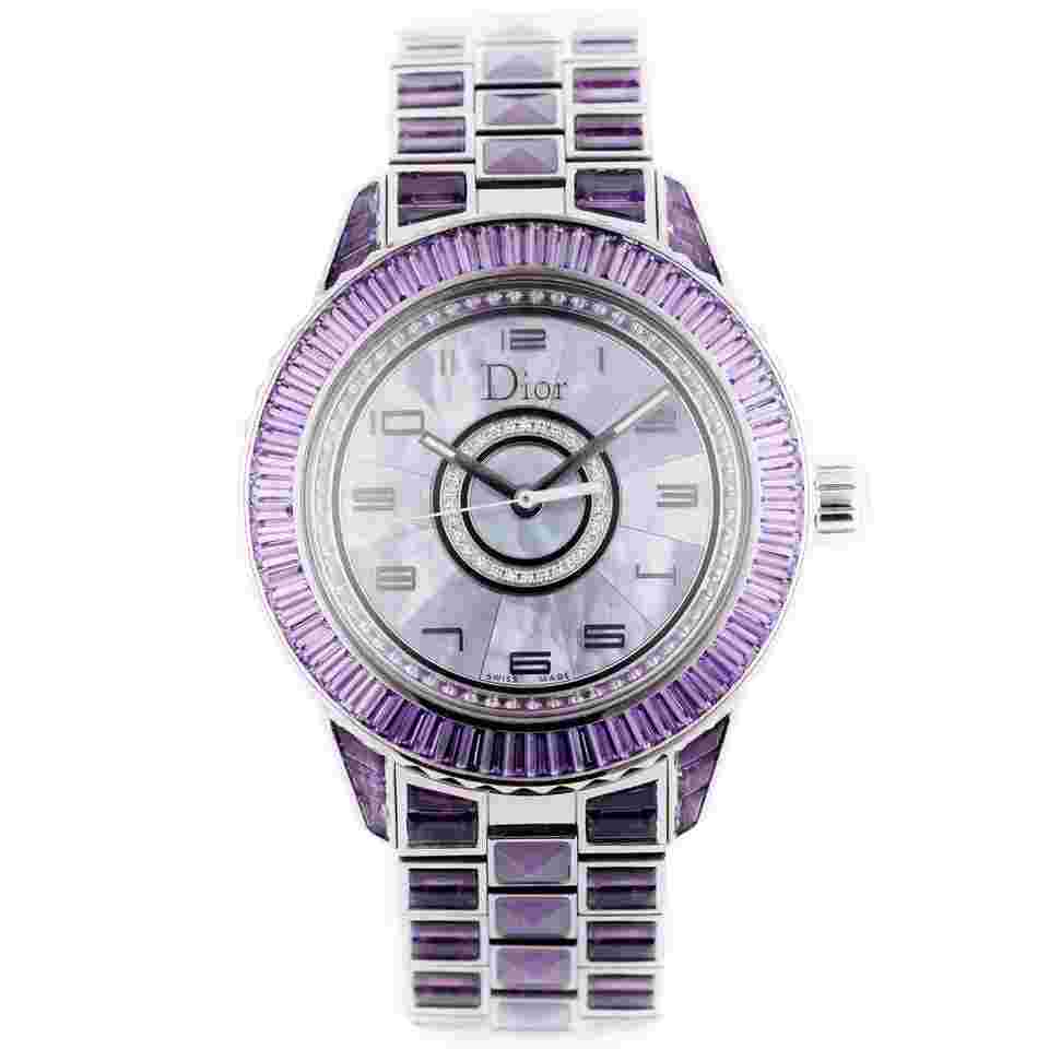 Dior Christal "Amethyst" | REF. CD11456M001 | Mother of Pearl Pink Sapphires Diamonds and Amethysts | Limited to 25 Pieces | 18k White Gold