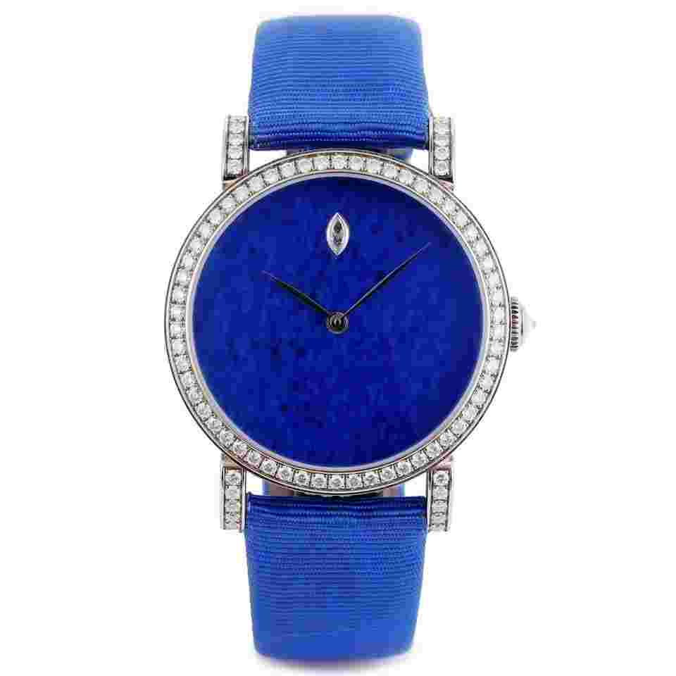 DeLaneau Rondo 36 Lapis Lazuli | REF. RON36105 WG PIE01 | Piece Unique | 18k White Gold | Box and Papers | RRP £46,350