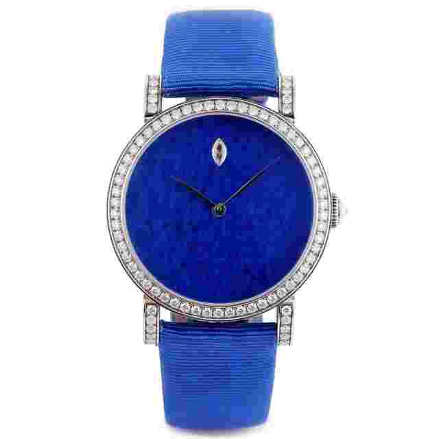 DeLaneau Rondo 36 Lapis Lazuli | REF. RON36105 WG PIE01 | Piece Unique | 18k White Gold | Box and Papers | RRP £46,350