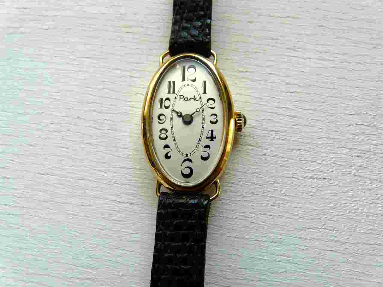 Park Swiss Gold 18k Damenuhr Handaufzug unertegen