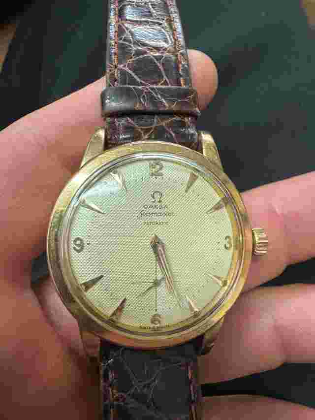 Omega Seamaster Automatic oro Gold plated cal 344 vintage 36 mm