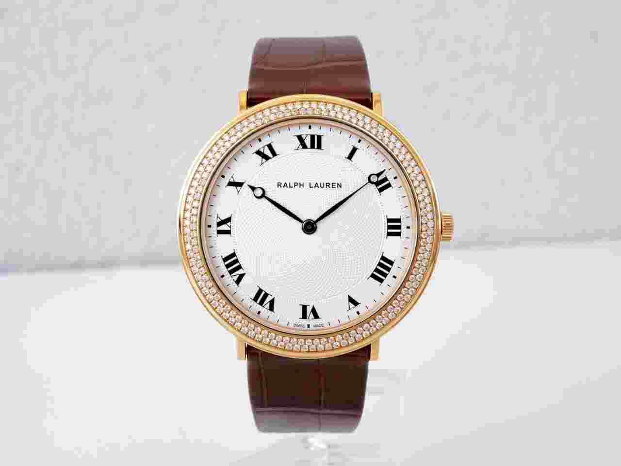 Ralph Slim Classique 18K Rose Gold Diamonds Manual Wind 42