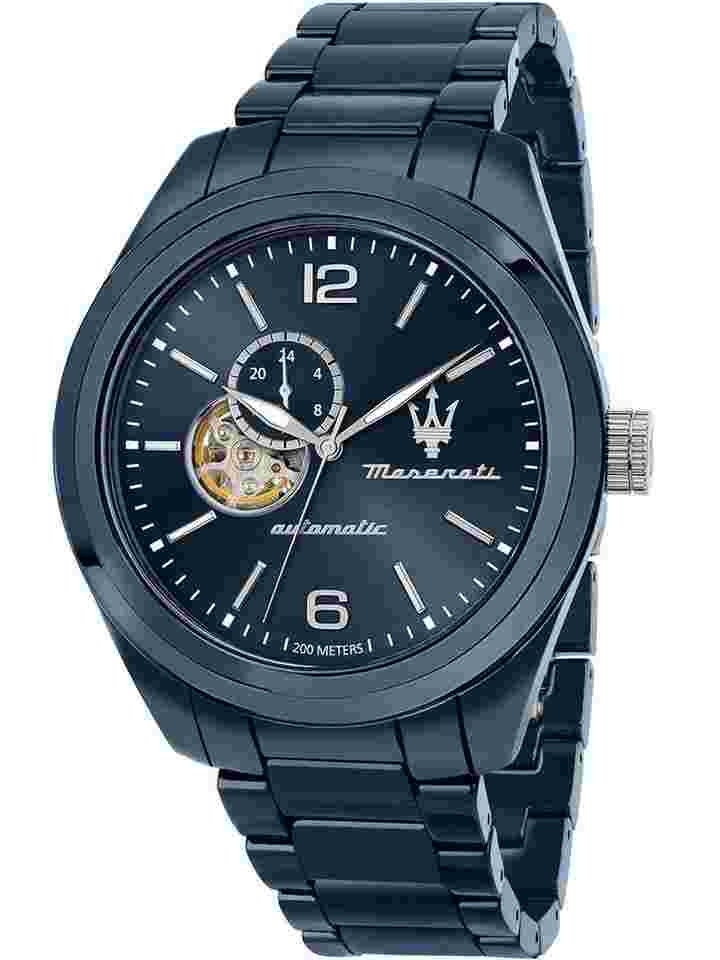 Maserati R8823150002 Traguardo Keramik Automatik Herrenuhr 45mm 20ATM