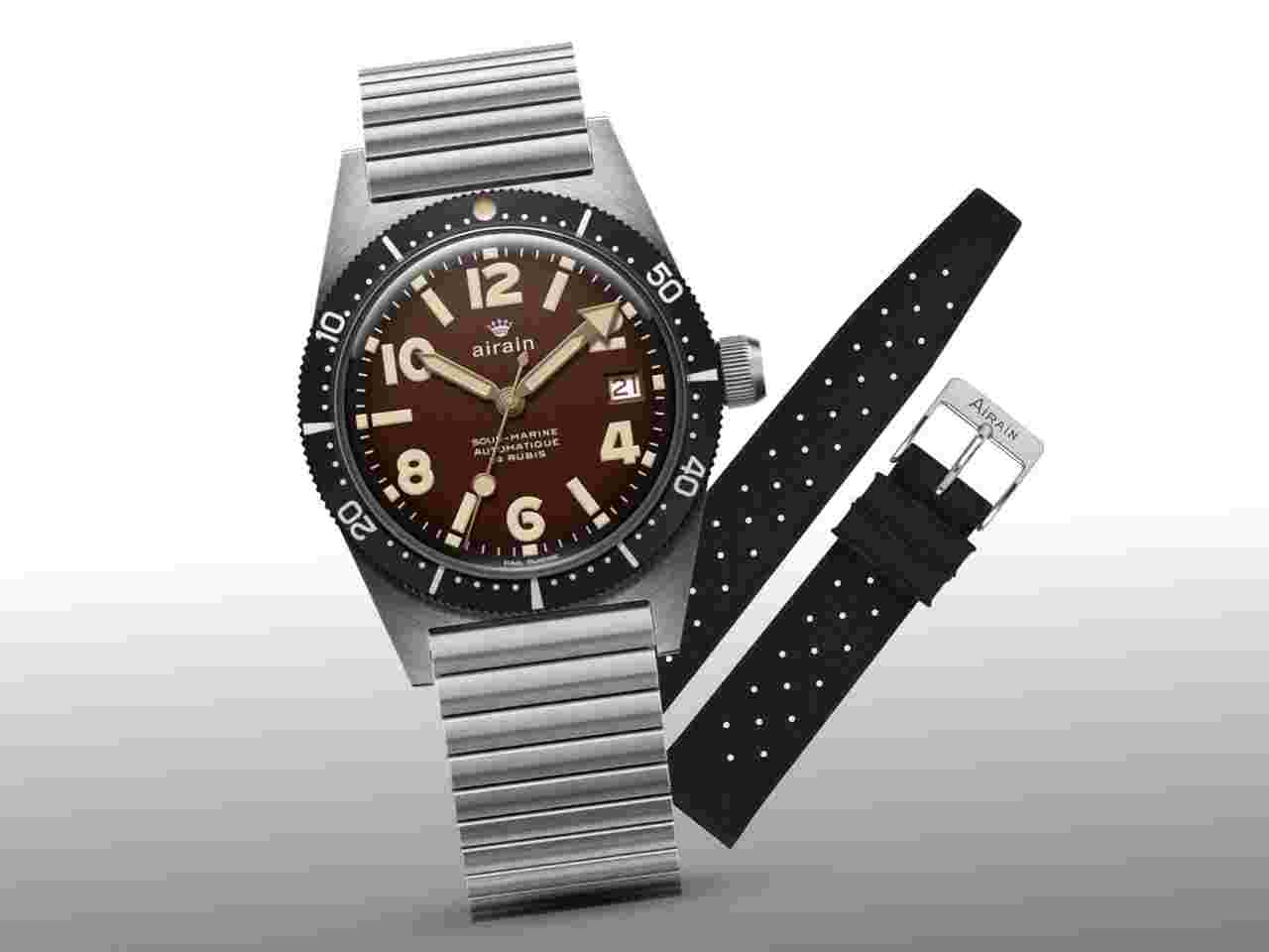 Airain SET - Sous Marine Tropical - LIMITED EDITION - Bracelet + Rubber Strap - OFFICIAL DEALER - FACTORY NEW - FULL WARRANTY