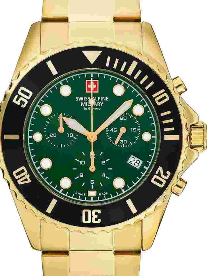 Swiss Alpine Military 7053.9114 Chronograph Herrenuhr 42mm 10ATM