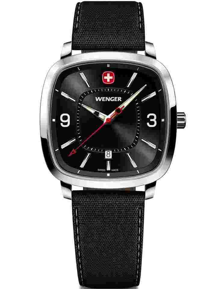 Wenger 01.1921.107 Herrenuhr Vintage Sport 37mm 5ATM
