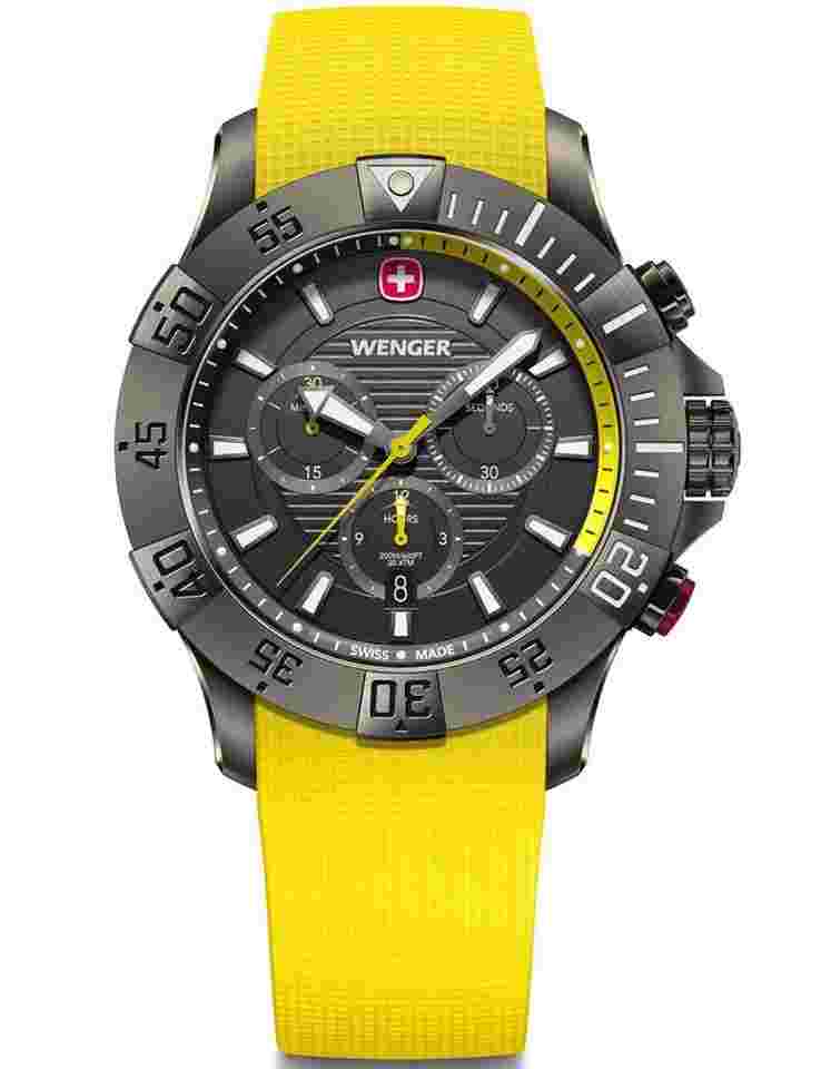 Wenger Sea Force 01.0643.129 Herrenuhr Seaforce Chronograph 43mm 20ATM