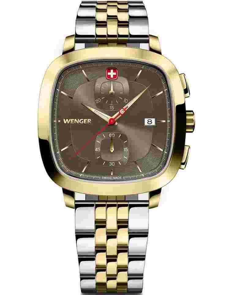 Wenger 01.1933.106 Herrenuhr Vintage Classic Chronograph 40mm 5ATM