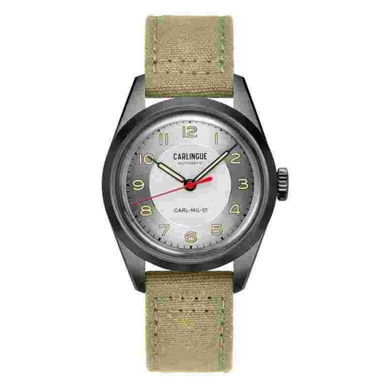 Carlingue Montre Military 01 Édition Limitée Acier grisé CT-003-A