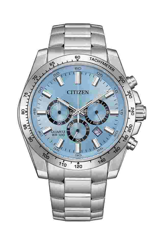 Citien Citizen AN8230-59L QUARTZ Chronograph Date 44mm Dial Men’s Watch Blue AN8230-59L