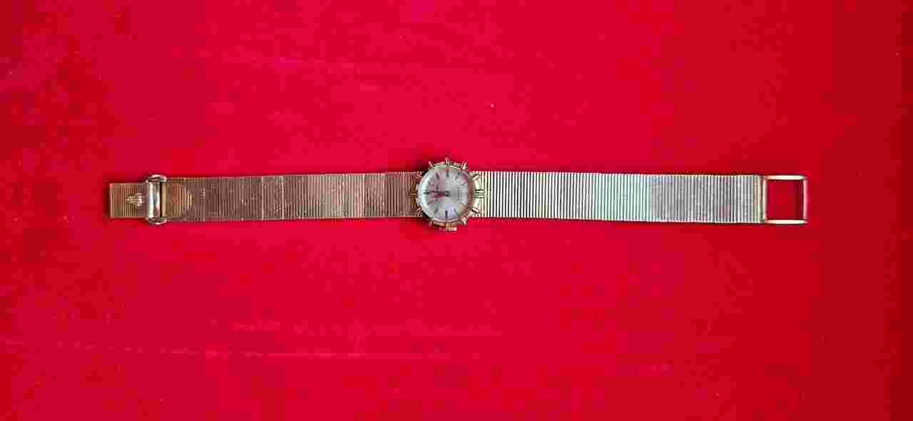 Rolex or femme Montre vintage femme bracelet or massif
