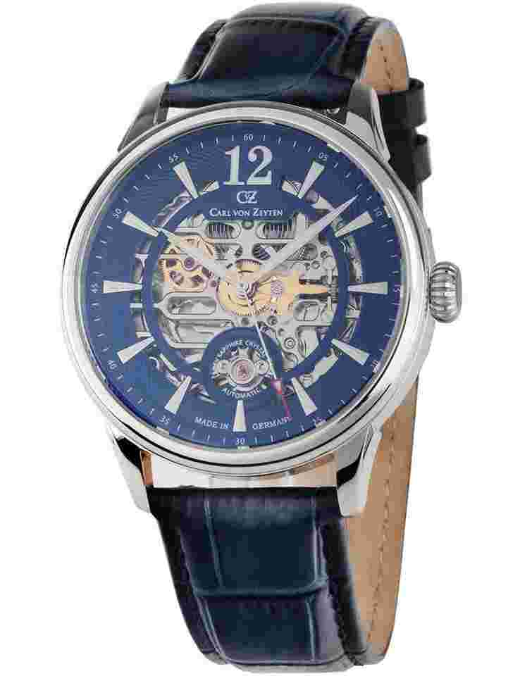 Carl von Zeyten CVZ0080BLS Herrenuhr Schramberg Automatik 42mm 5ATM