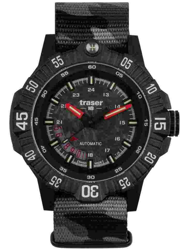 Traser H3 110960 Herrenuhr P99 A Tactical Carbon Automatik 46mm 20ATM