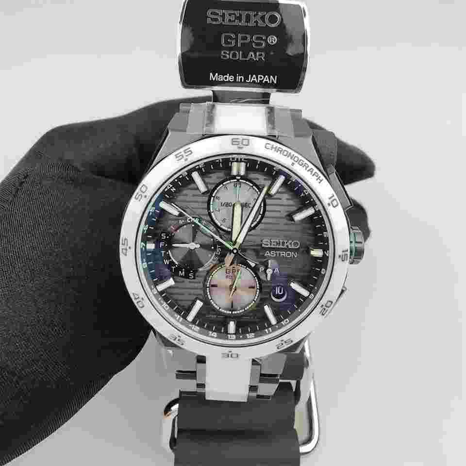 Seiko Astron GPS Solar radio GPS titanium analog world time limited men's watch SBXC185/SSH185