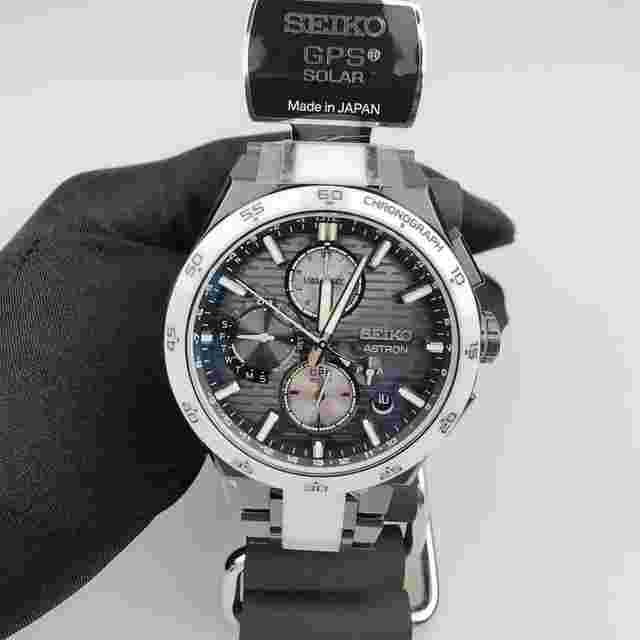 Seiko Astron GPS Solar radio GPS titanium analog world time limited men's watch SBXC185/SSH185