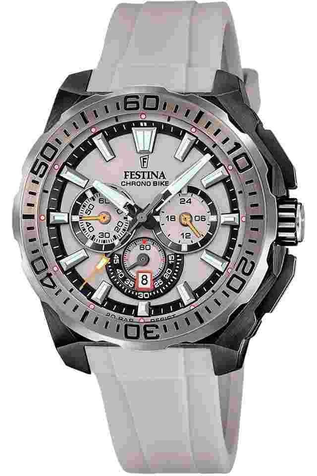 Festina F20726/1 Herrenuhr Chronograph Schwarz/Sandfarben