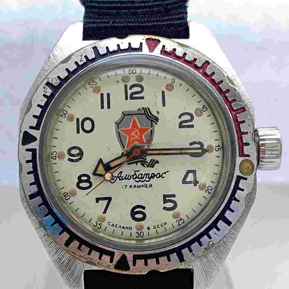 Vostok Amphibian Albatros Marine police soviet. Mechanical 200m Diver. Rare USSR