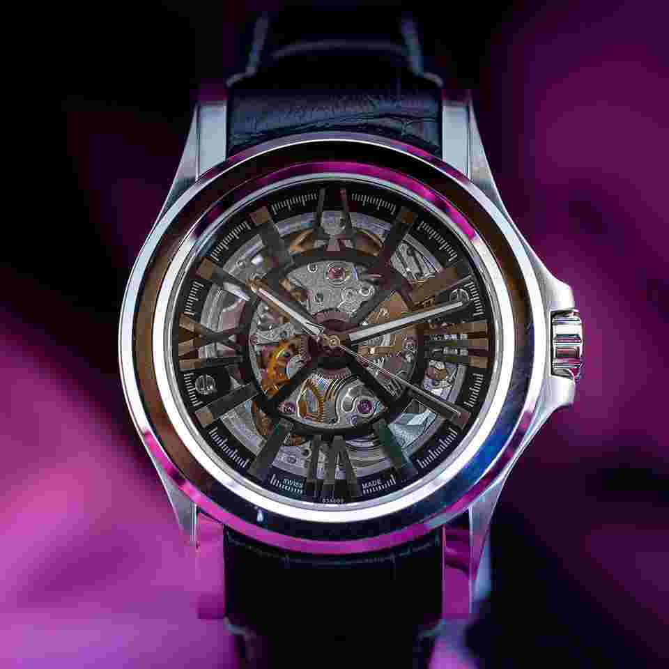 Bulova 63A000 Skeleton Accuswiss Meccanico Full Set