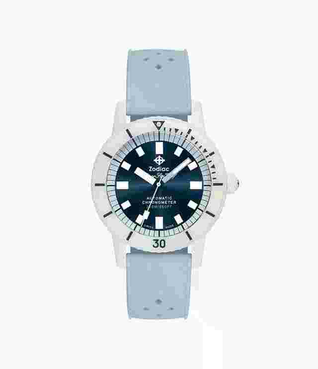 Zodiac Sea Wolf ZO9590 Super Sea Wolf Ceramic Diver White 41 mm Automatic Men's Watch