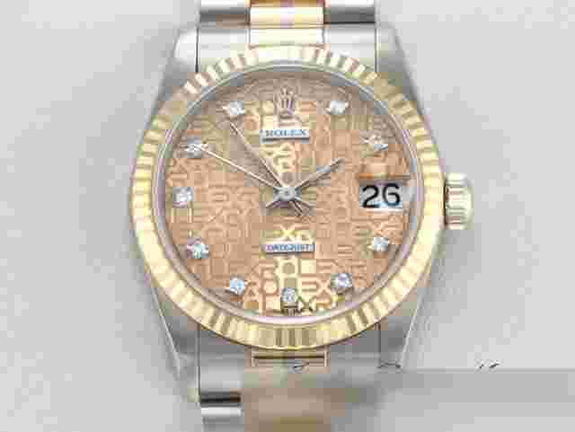 Rolex Datejust 31 Tridor Weissgold Rosegold Gelbgold 750 Diamanten Automatik 18kt Gold President-band Chronometer Oyster