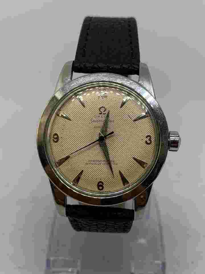 Omega Seamaster Bumper automatic Tapestry Dial Vintage 1950 Watch Ref. 2577-4 Cal.352