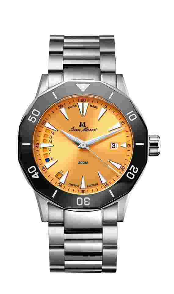 Jean Marcel Tropical Diver Champagne (Limited Edition) New Official dealer Warranty Made in Germany