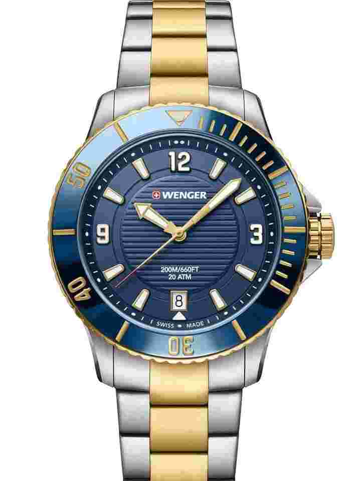 Wenger Sea Force 01.0621.114 Seaforce Damenuhr Taucheruhr 36mm 20 ATM