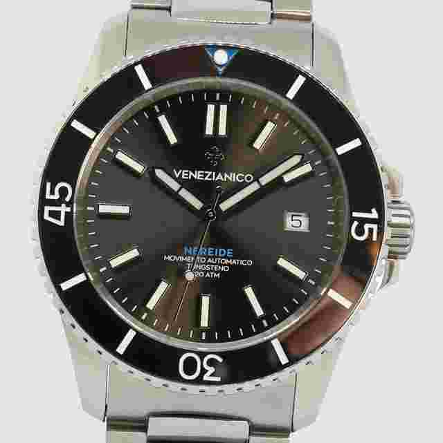 Venezianico Nereide Tungsteno 42mm 4521502C Nuovo da Rivenditore Ufficiale