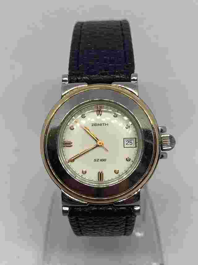 Zenith Vintage SZ 100 Ref 19.0330.267 Date White Dial Watch