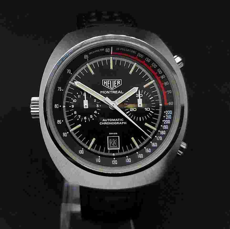 Heuer Montreal Mint condition! Vintage 1975 motorsports legend