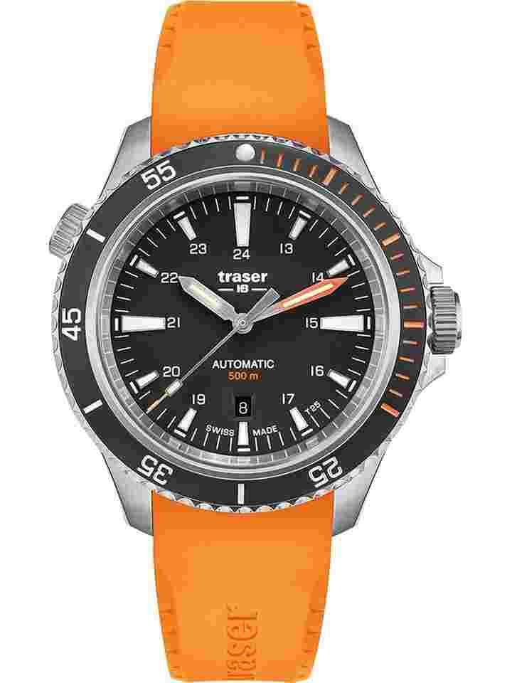 Traser H3 110323 P67 Diver Automatik Black Herrenuhr 46mm 50ATM