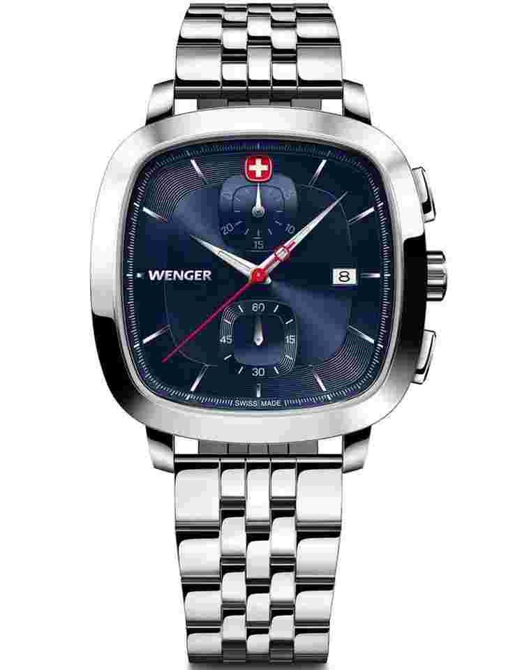 Wenger 01.1933.103 Herrenuhr Vintage Classic Chronograph 40mm 5ATM