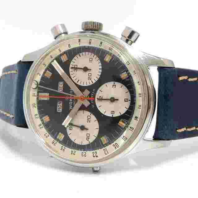 Wakmann Triple Date Chronograph Black Dial Stainless Steel 37MM 71.1309.70