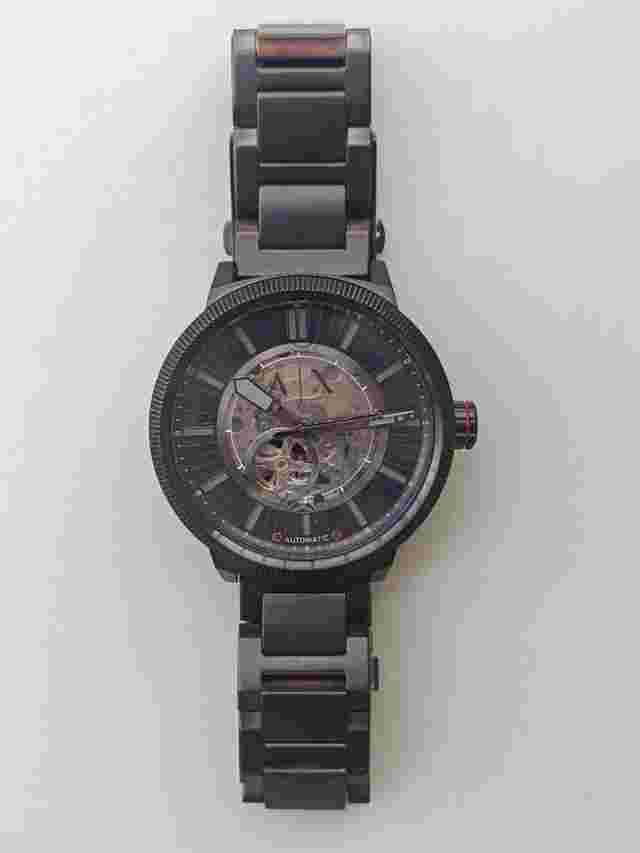 Armani Exchange AX1416 Nuovo automatico semischeletrato