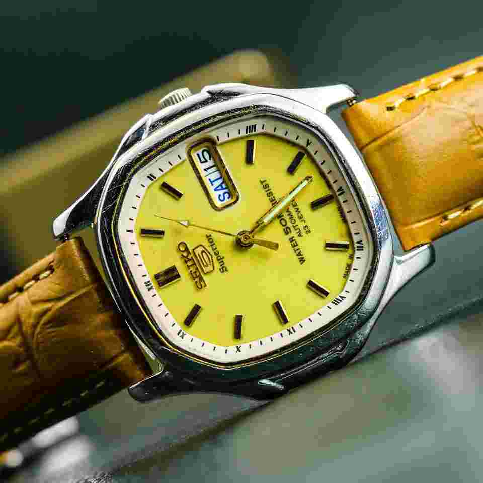 Seiko Superior 5 Superior SKZ Full lume yellow dial