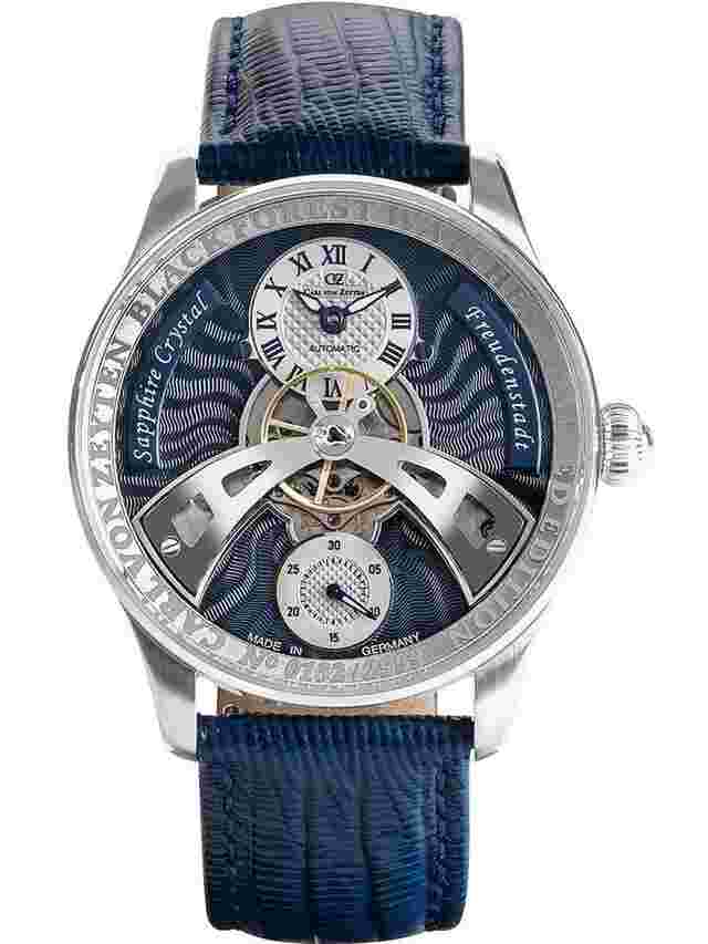 Carl von Zeyten CVZ0043BLS Freudenstadt Automatik Herrenuhr 42mm 5ATM