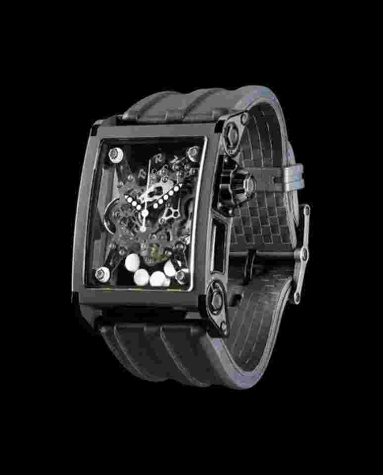 B.R.M Bi-Rotor Black PVD Hand Colors on Request Orange red white or apple green