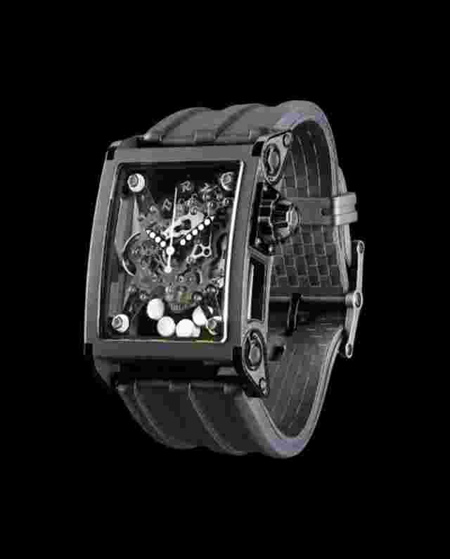 B.R.M Bi-Rotor Black PVD Hand Colors on Request Orange red white or apple green