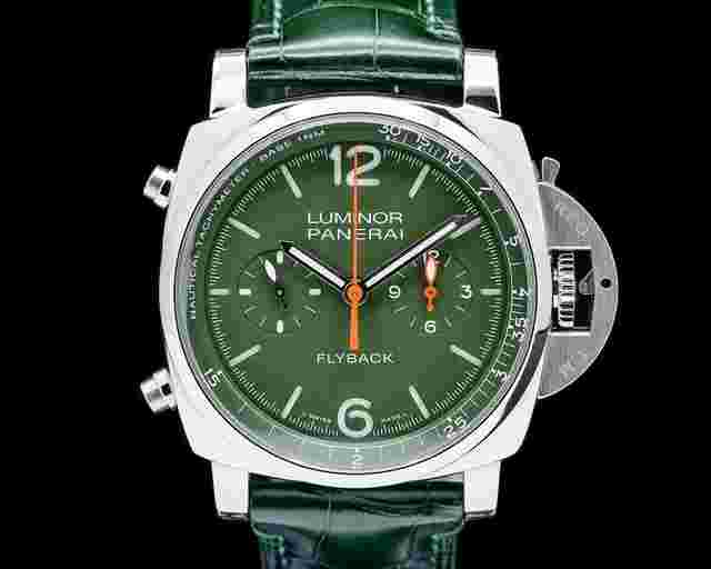 Panerai Luminor Marina Automatic PAM01296 Luminor Chrono Flyback Verde Militare SS Green Dial