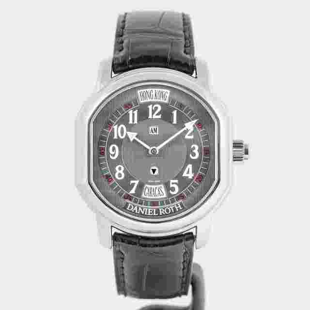 Daniel Roth Metropolitan World Time Antracite Dial White Gold 38mm x 40mm (867.X.60)