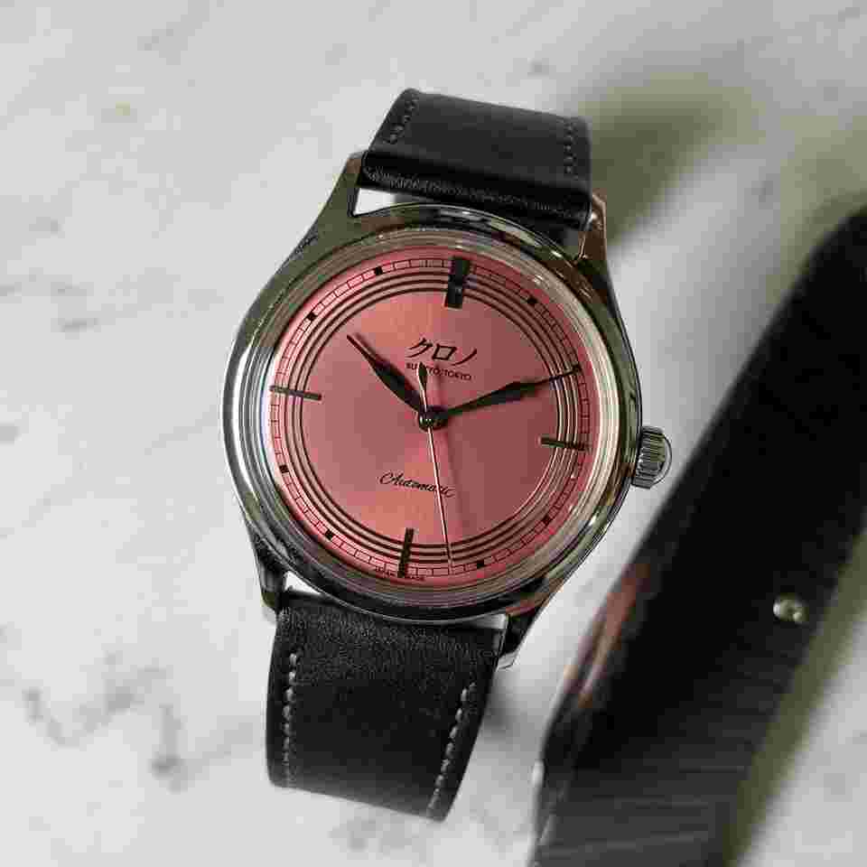 Kurono Tokyo CU0010 Anniversary 2021 Tokyo Toki CU0010 37mm Salmon Dial Circa 2021 Preowned Full Set