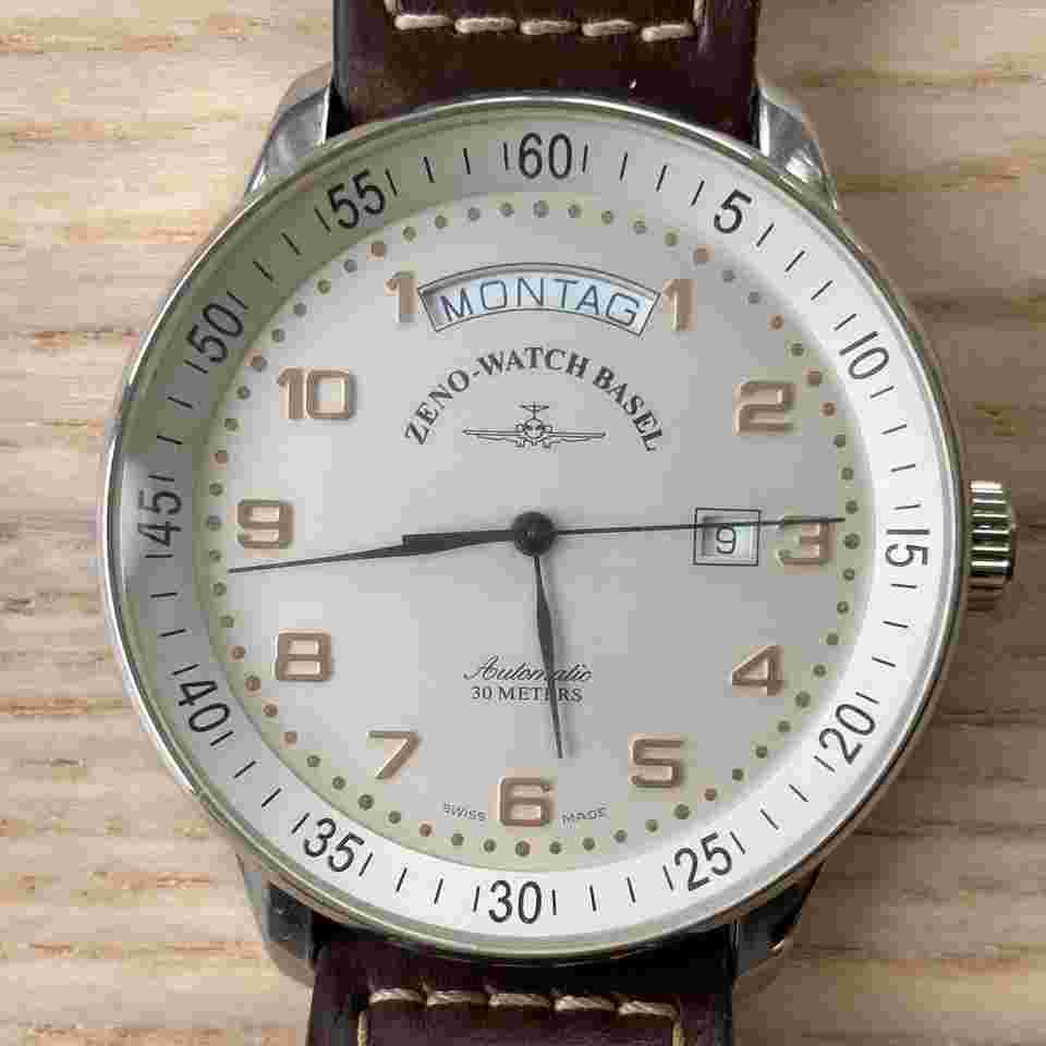 Zeno-Watch Basel X-Large Pilot XL Automatic Full set hardly worn