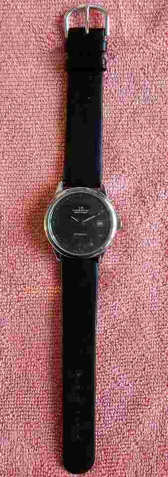 Claude Meylan Vallée de Joux Date Automatic Ref. 8010 rare grey/black dial very rare and in very good condition