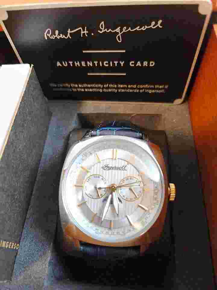 Ingersoll COLUMBUS MOONPHASE RARO INGERSOLL Columbus moonphase Perpetual Calendar