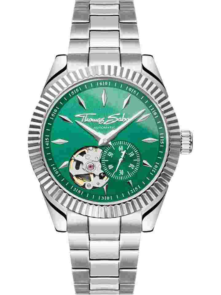 Thomas Sabo WA0419-201-211 Damenuhr Smaragdgrün Automatik 36mm 5ATM