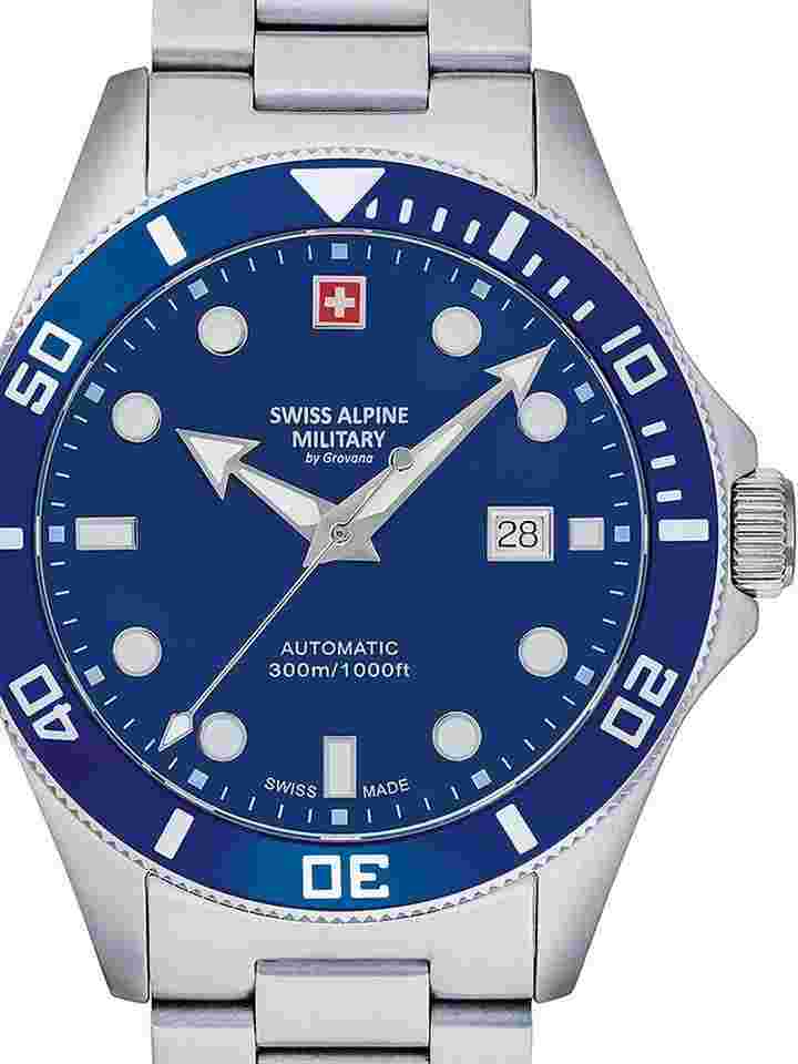 Swiss Alpine Military 7095.2135 Diver Automatik Herrenuhr 44mm 30ATM