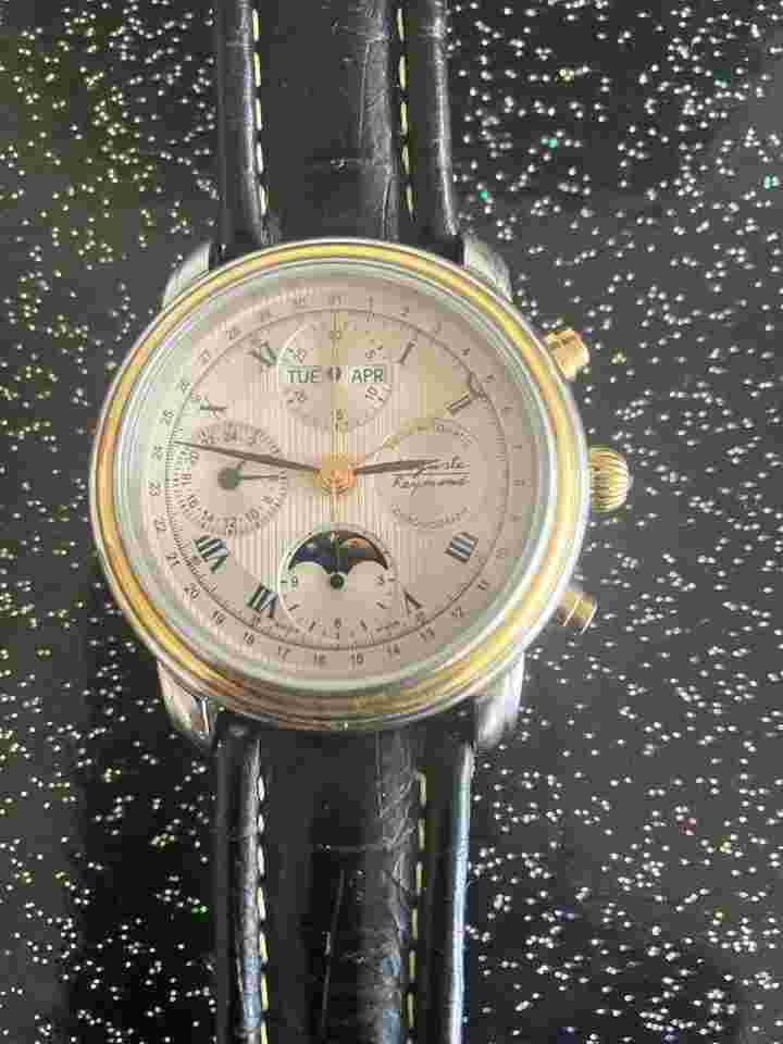 Auguste Reymond Cotton Club Steel/Gold chronograph
