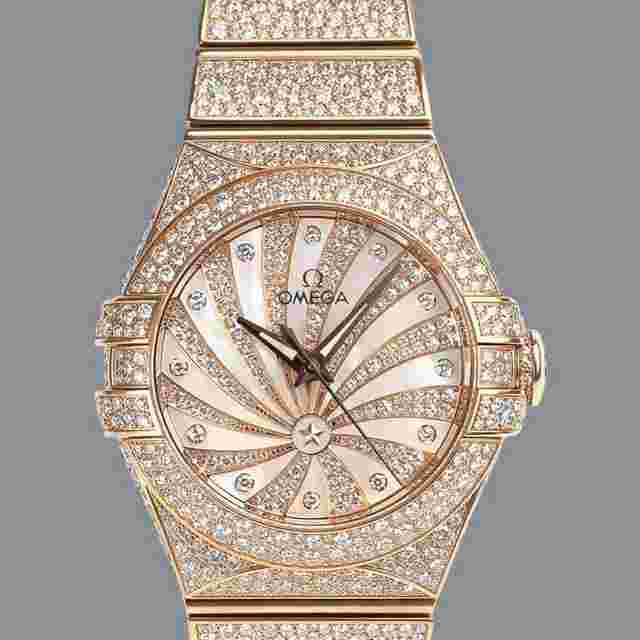 Omega Constellation Ladies 123.55.31.20.55.006 | Diamonds | Red gold | Box&Papers