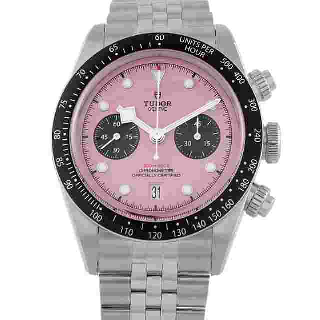 Tudor Black Bay Chrono Pink Dial Steel Watch 79360N-0019
