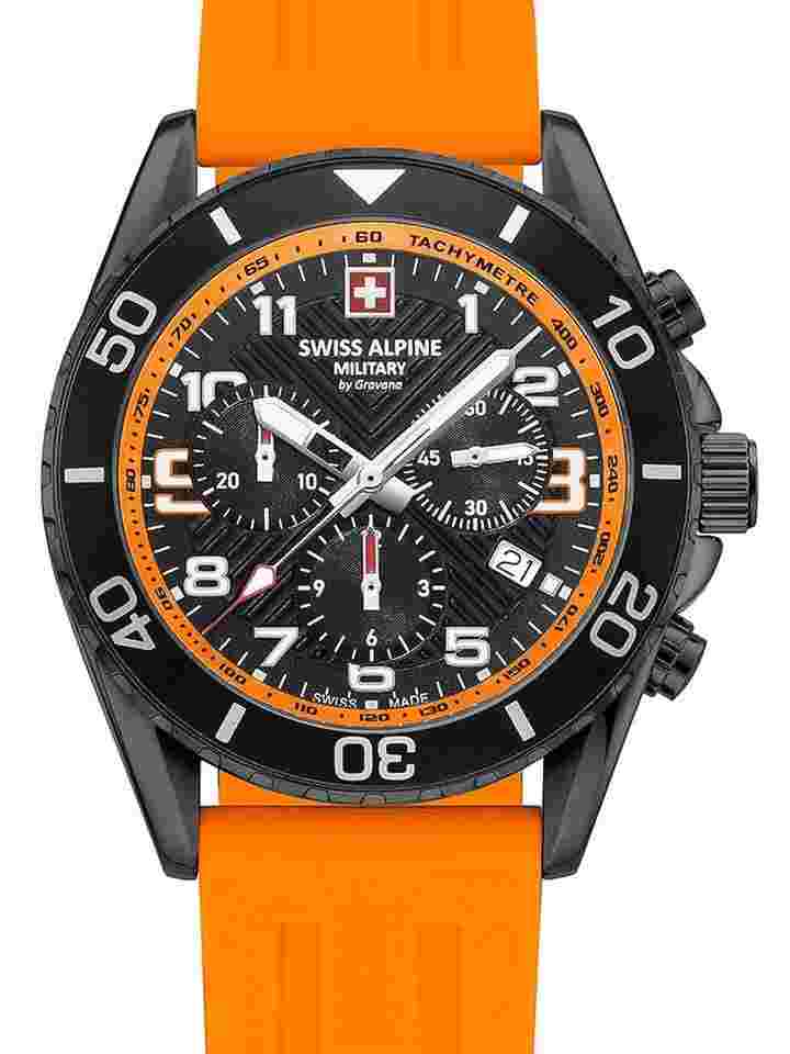 Swiss Alpine Military 7029.9879 Raptor Chronograph Herrenuhr 42mm 10ATM